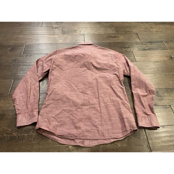 Volcom Classic Fit Mens Red Button Down Pocket Long Sleeve Shirt Size XL - Picture 3 of 9